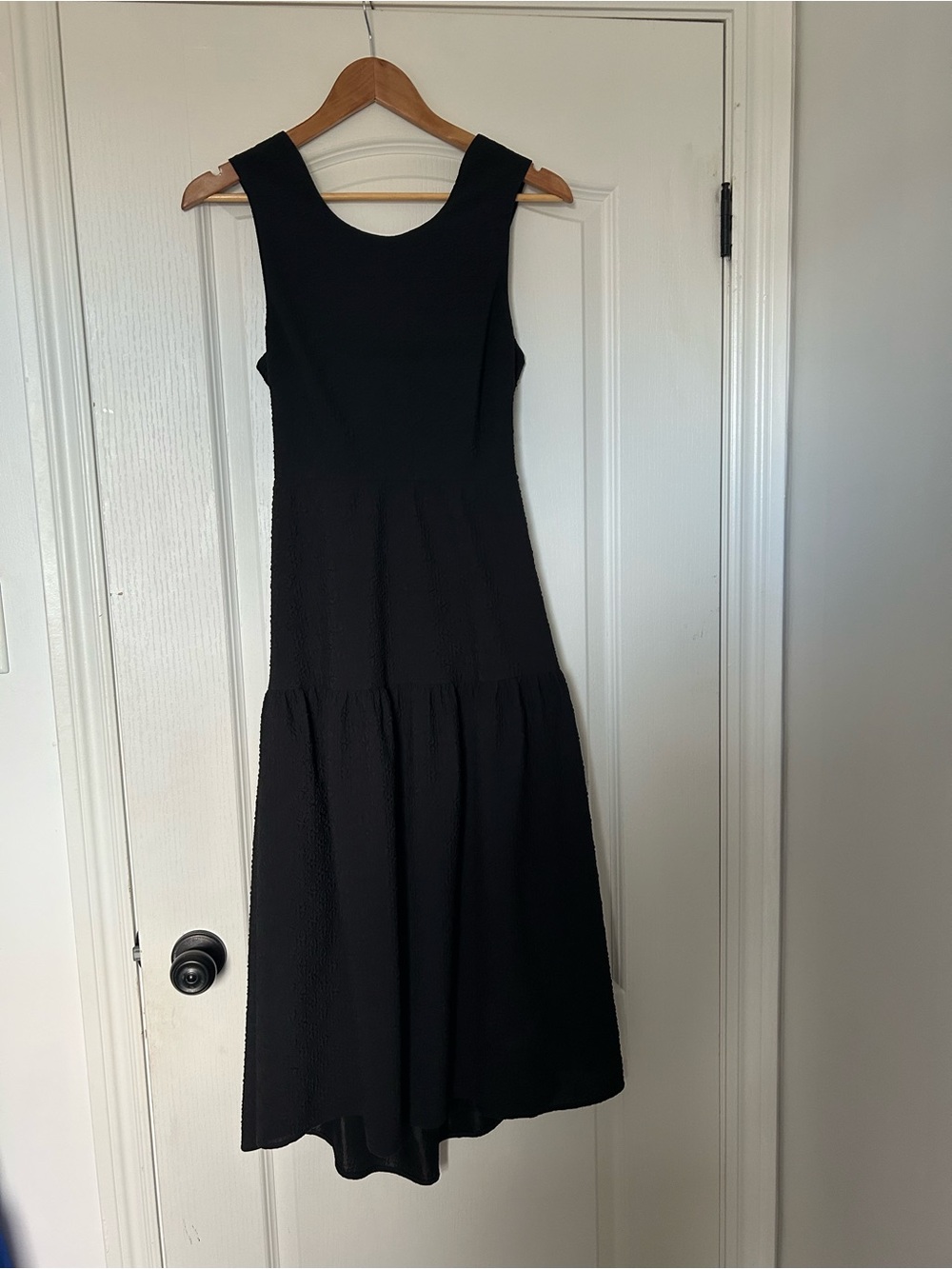 Reitmans Black Sleeveless Tiered Maxi Dress